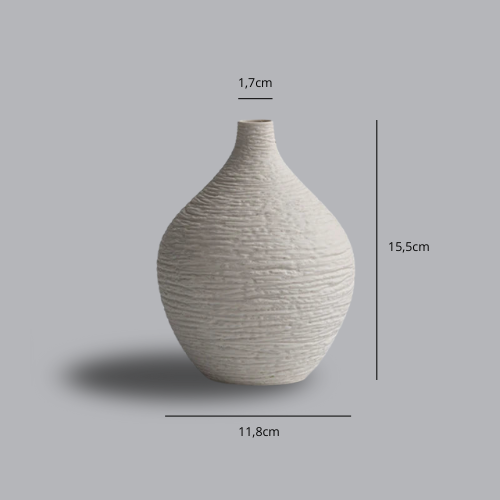 Keramische vaas met structuur