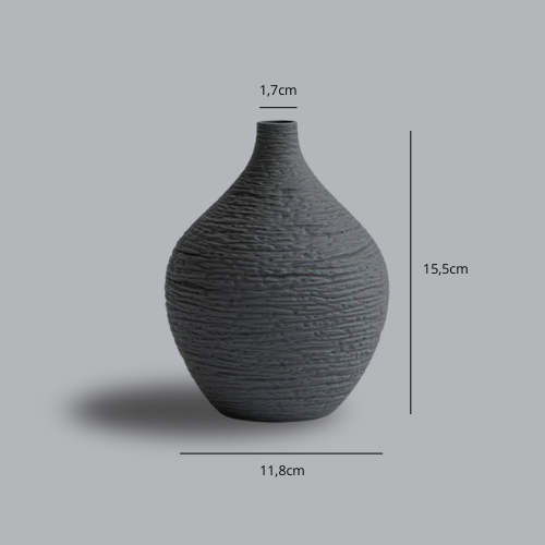Keramische vaas met structuur