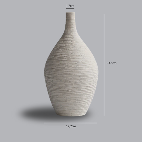 Keramische vaas met structuur