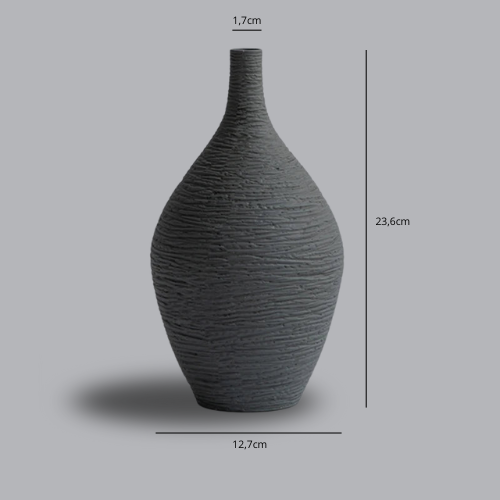 Keramische vaas met structuur